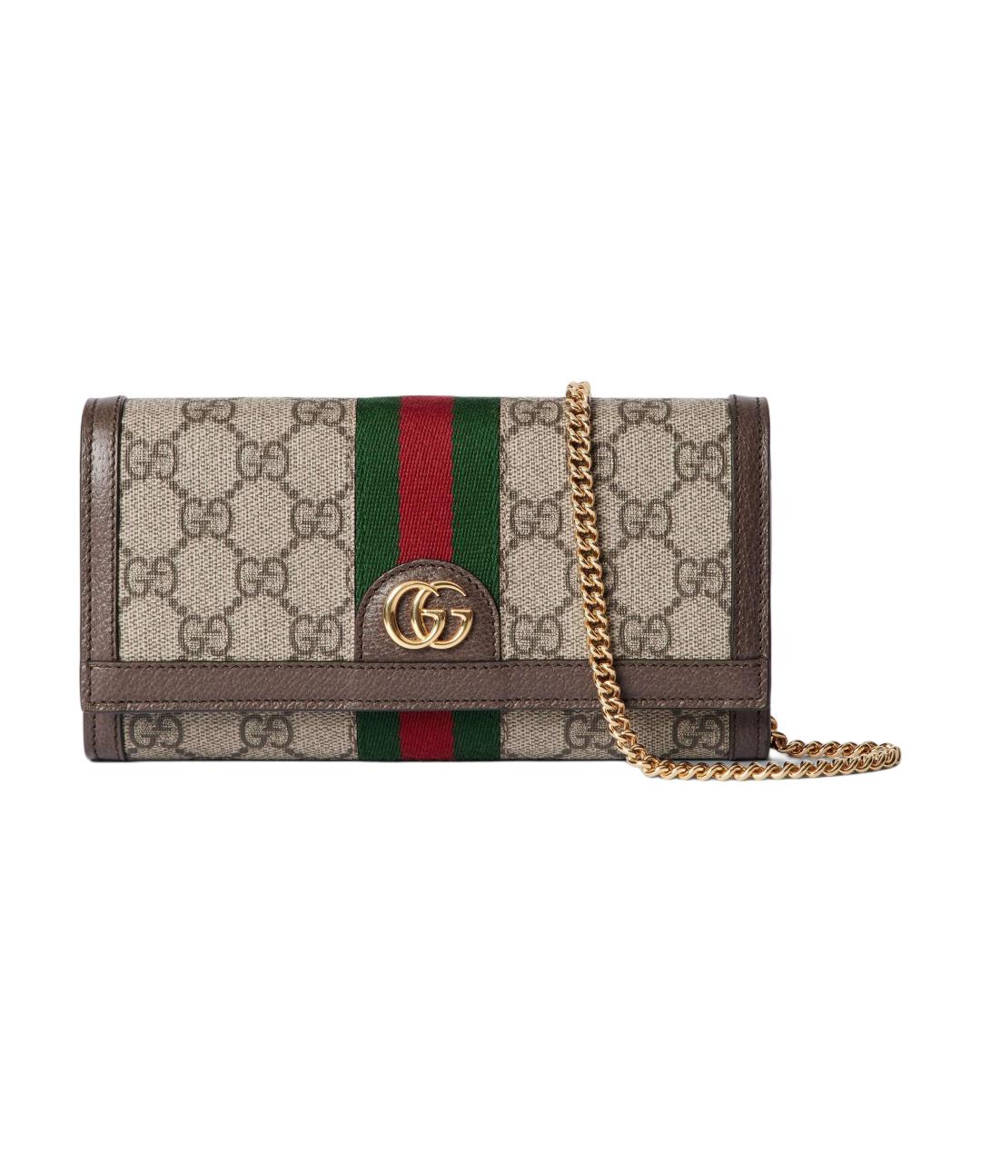 GUCCI Бежевая хлопковая сумка через плечо, фото 1
