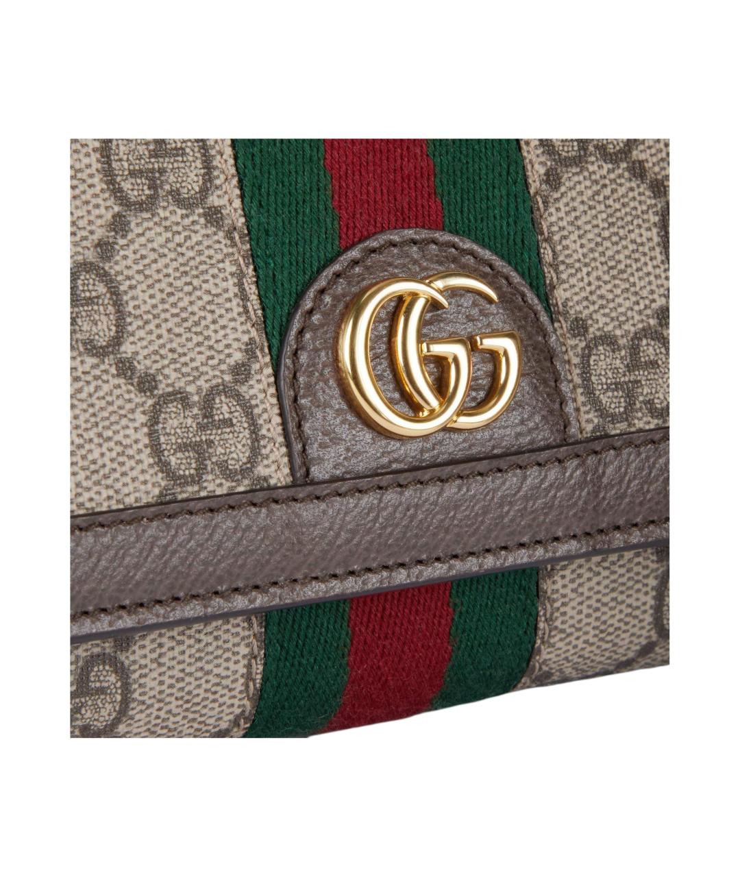 GUCCI Бежевая хлопковая сумка через плечо, фото 6