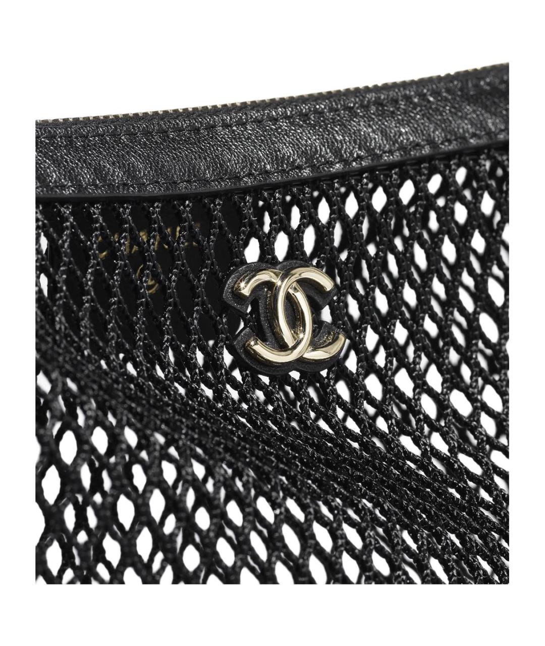 CHANEL Черная пелетеная сумка через плечо, фото 4