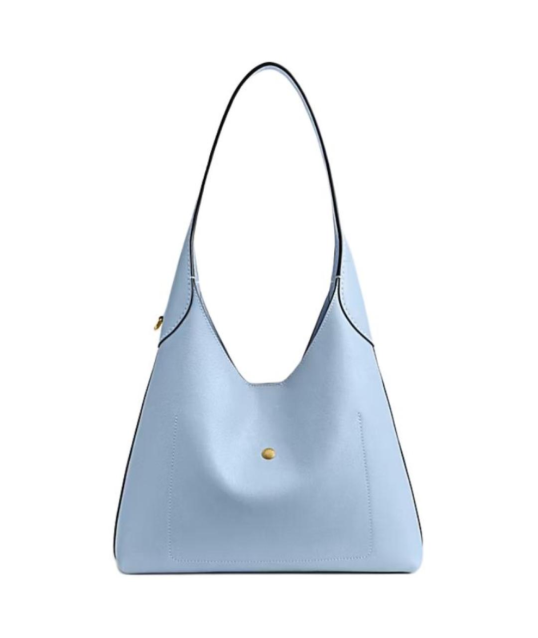 COACH Голубая кожаная сумка через плечо, фото 3