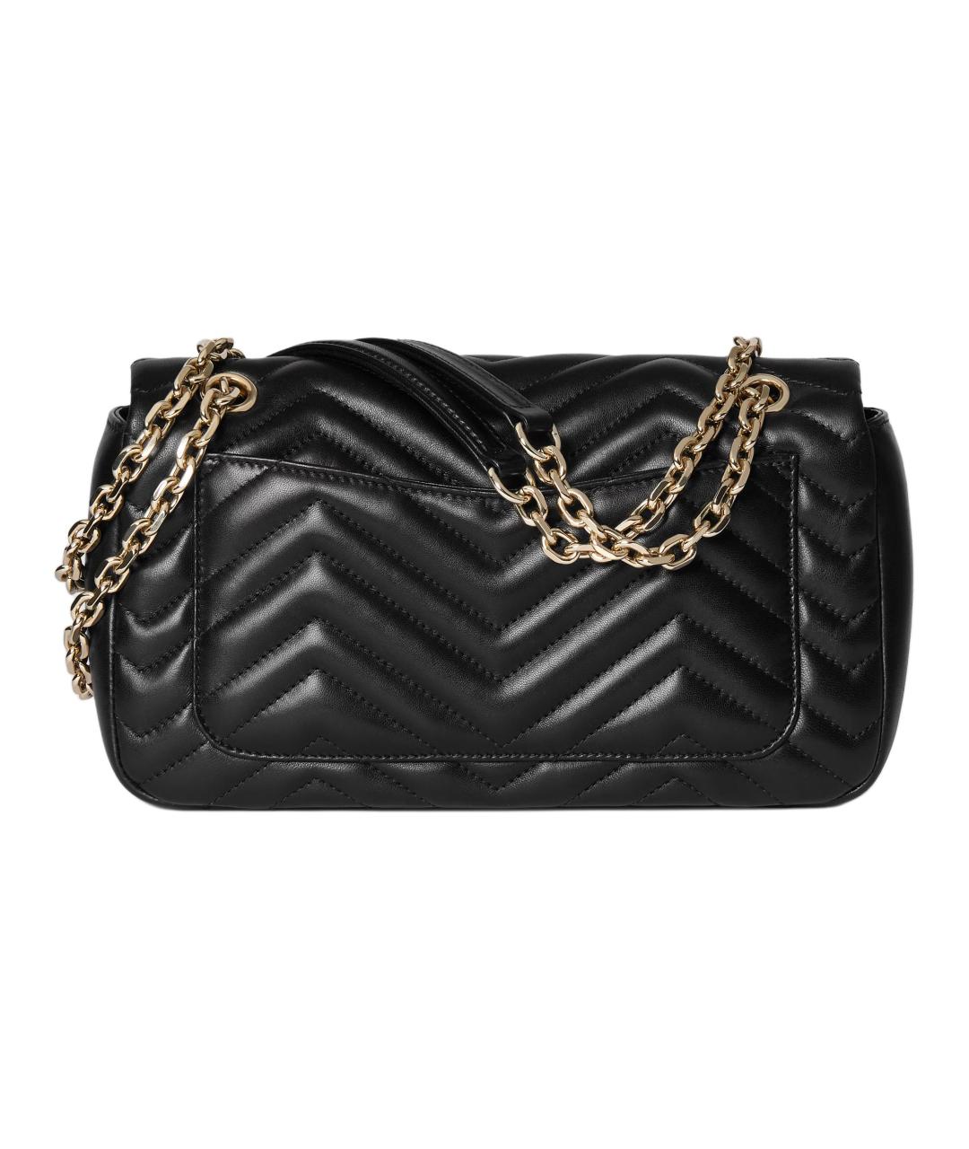 GUCCI Черная кожаная сумка через плечо, фото 4