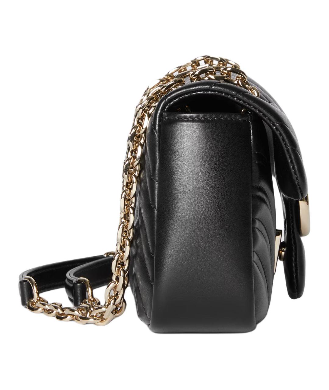 GUCCI Черная кожаная сумка через плечо, фото 3