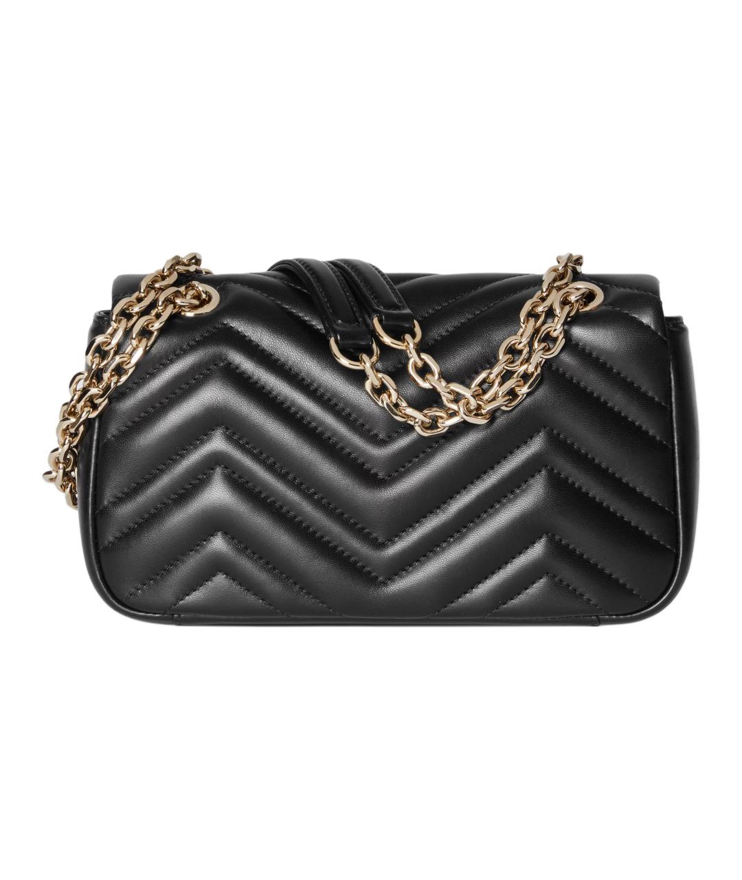 GUCCI Черная кожаная сумка через плечо, фото 4