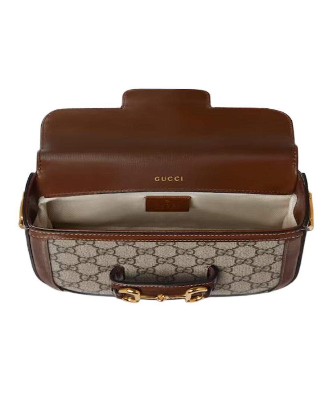 GUCCI Коричневая хлопковая сумка через плечо, фото 5