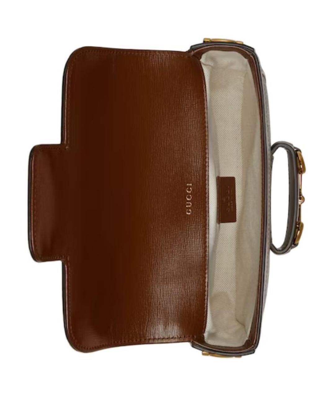 GUCCI Коричневая хлопковая сумка через плечо, фото 7