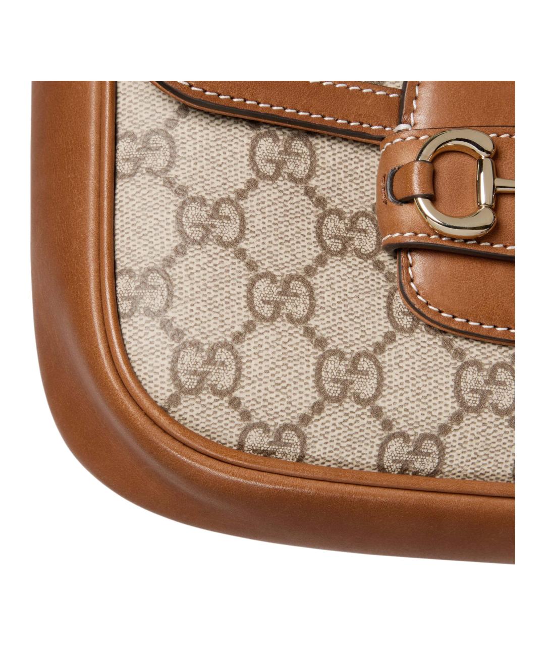 GUCCI Коричневая хлопковая сумка через плечо, фото 6