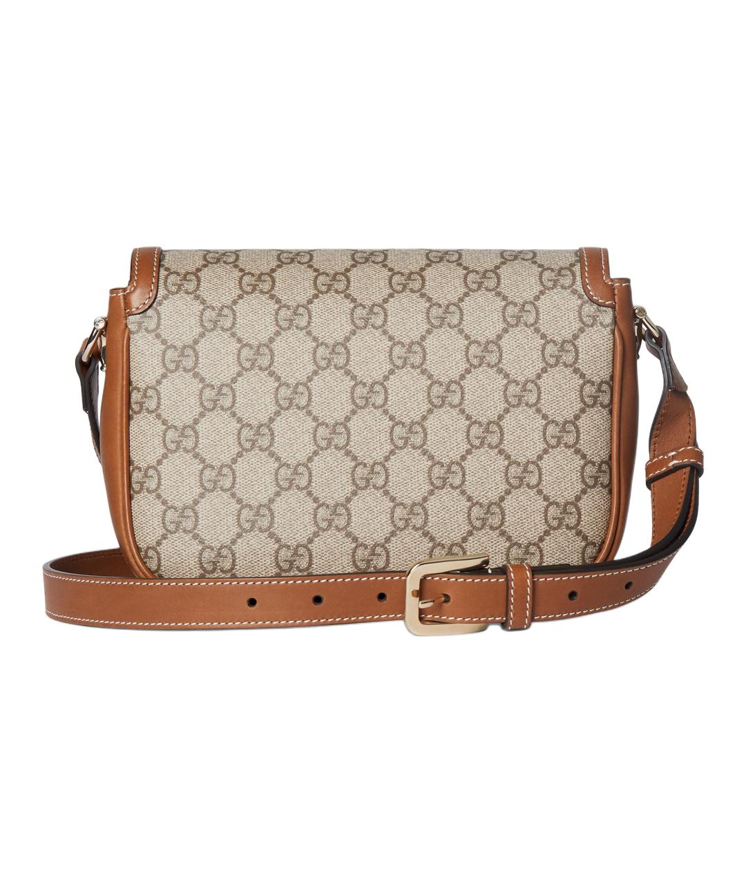 GUCCI Коричневая хлопковая сумка через плечо, фото 3