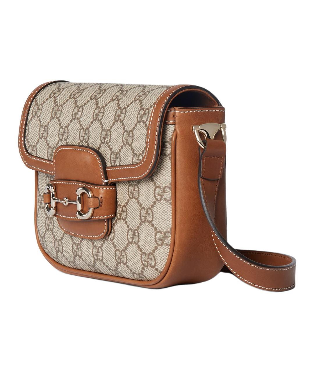 GUCCI Коричневая хлопковая сумка через плечо, фото 2