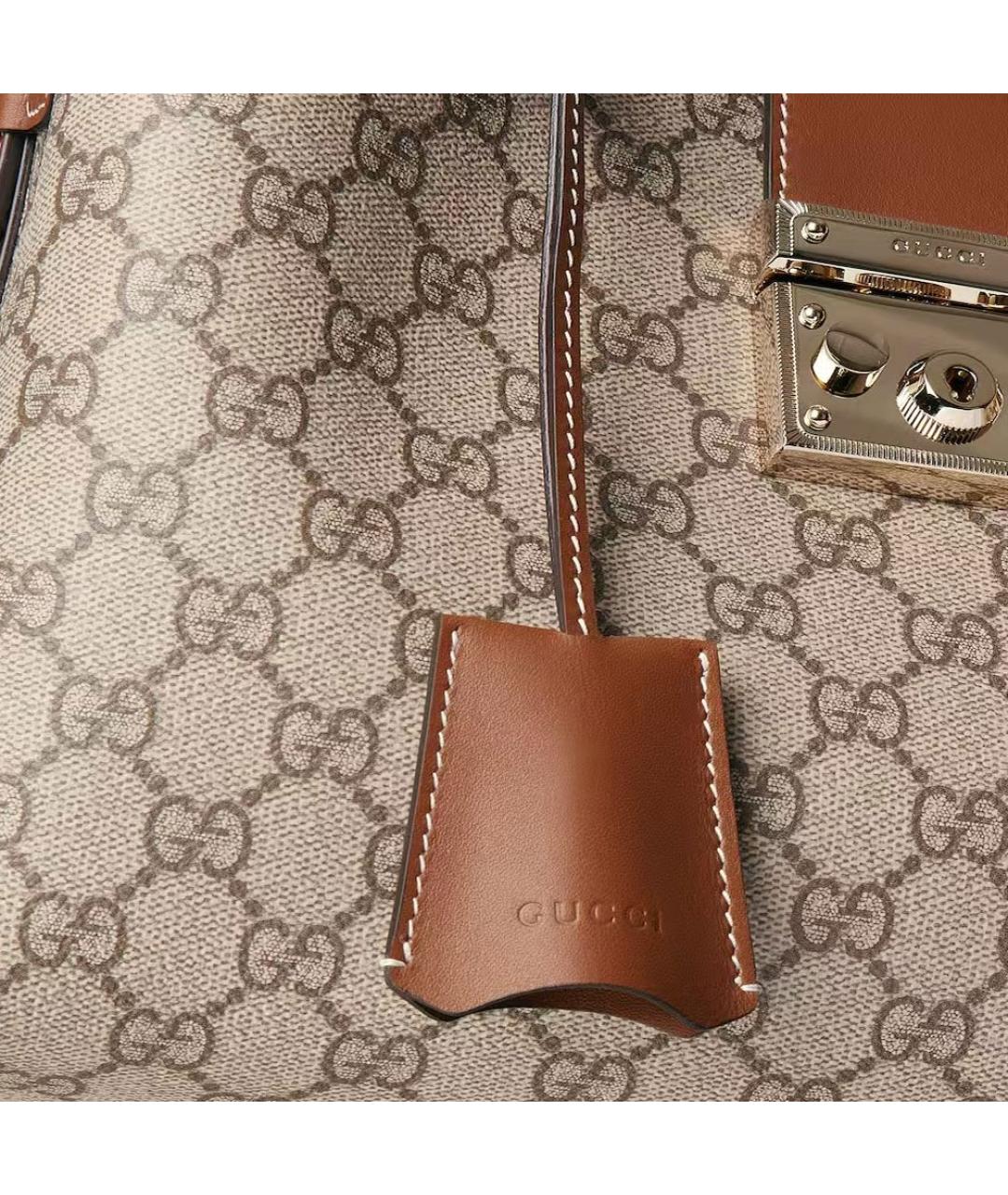 GUCCI Коричневая хлопковая сумка через плечо, фото 7