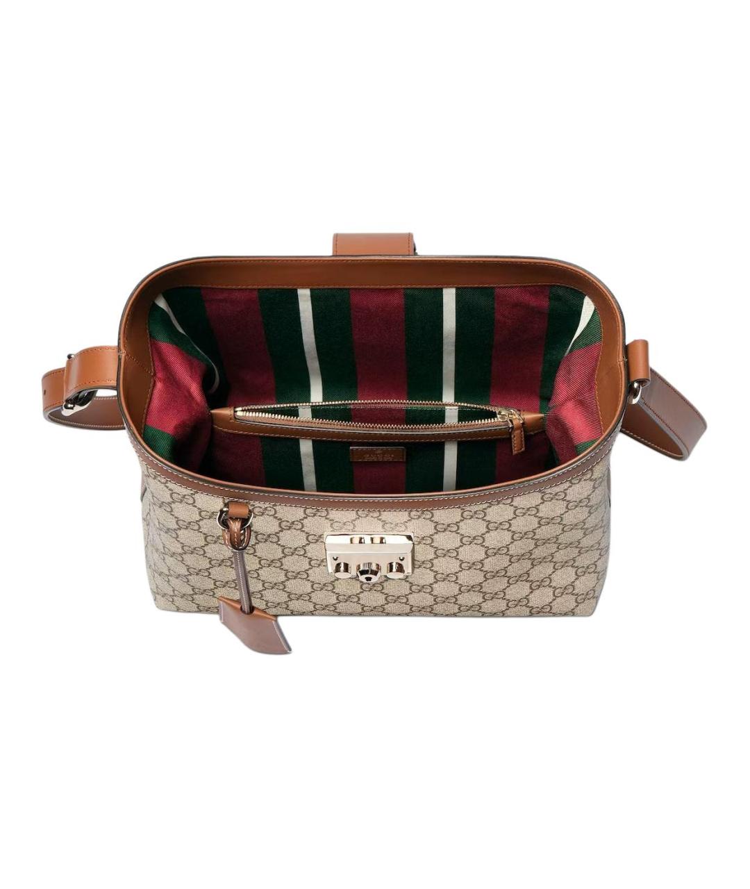 GUCCI Коричневая хлопковая сумка через плечо, фото 5