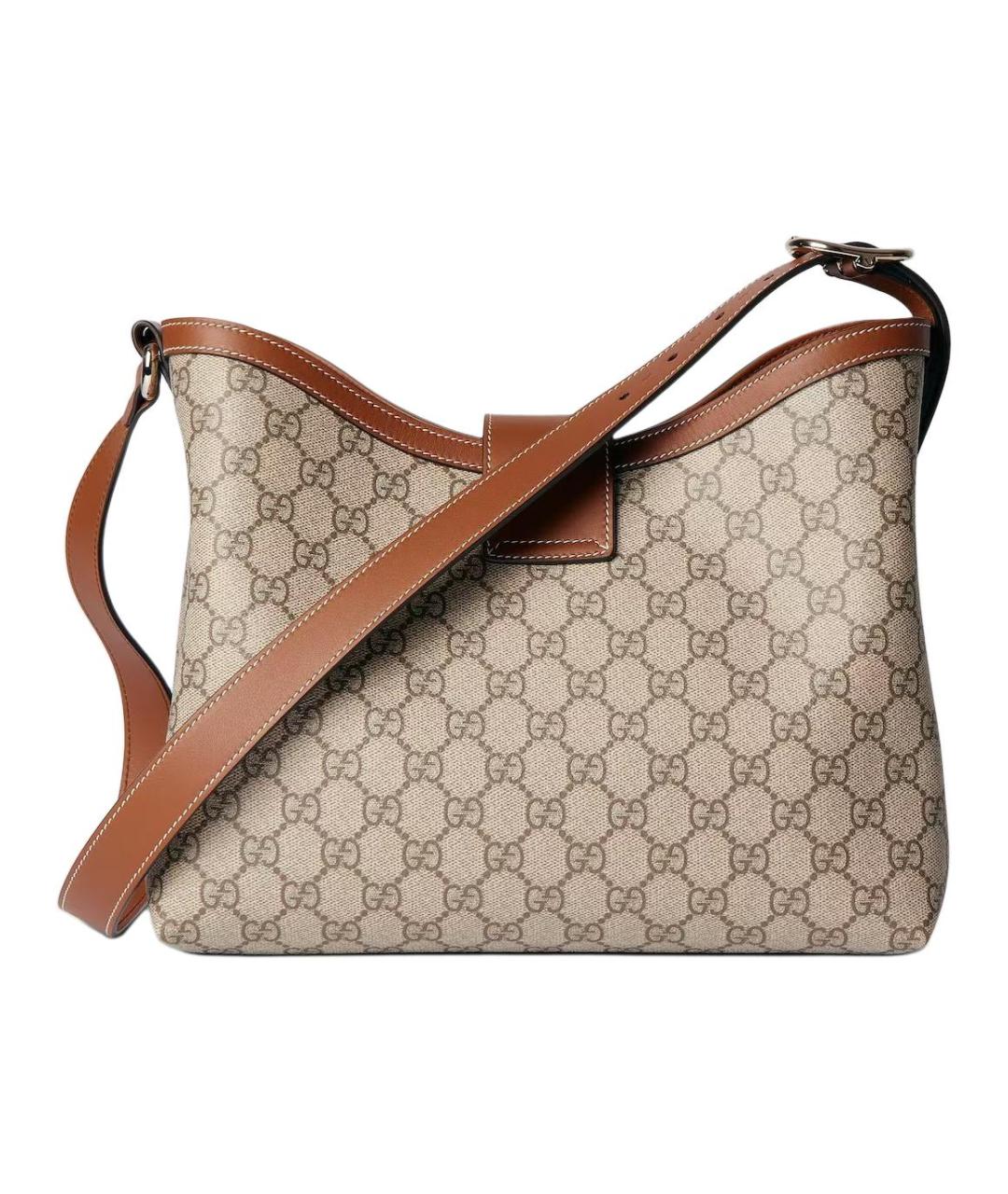 GUCCI Коричневая хлопковая сумка через плечо, фото 4