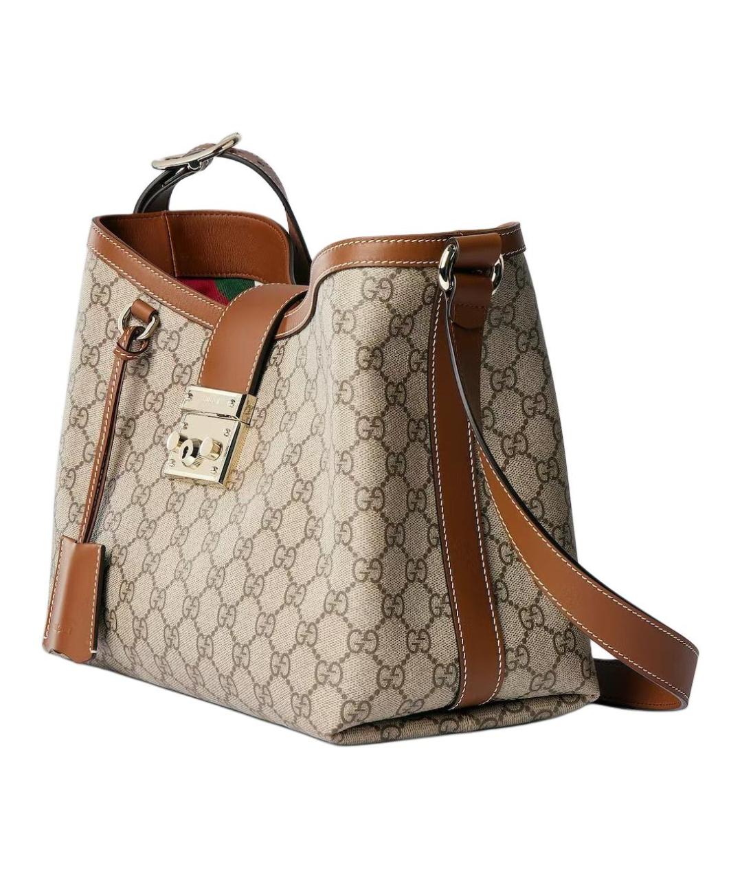 GUCCI Коричневая хлопковая сумка через плечо, фото 2