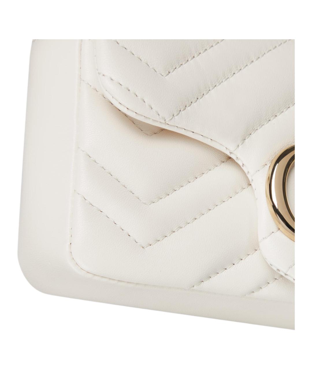 GUCCI Белая кожаная сумка через плечо, фото 6