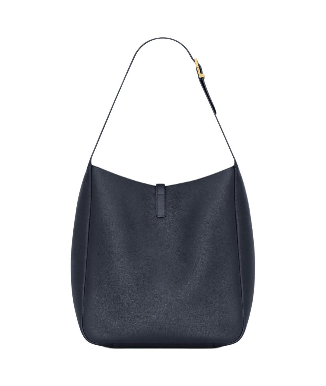 SAINT LAURENT Черная кожаная сумка через плечо, фото 4