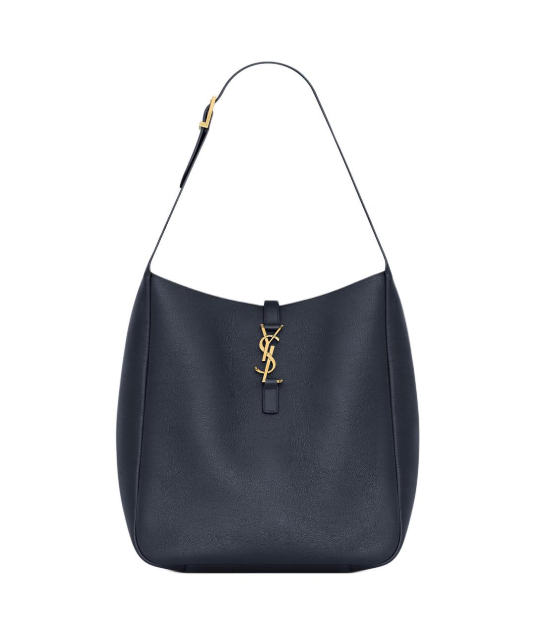 SAINT LAURENT Черная кожаная сумка через плечо, фото 1
