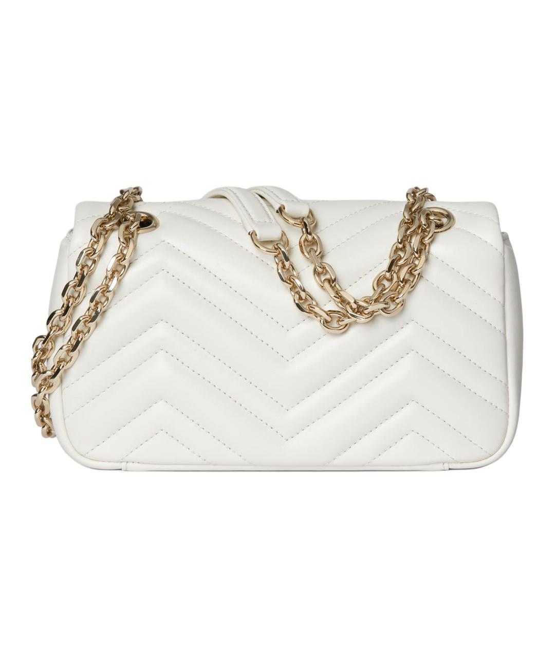 GUCCI Белая кожаная сумка через плечо, фото 4