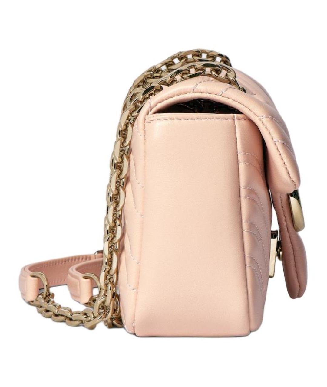 GUCCI Розовая кожаная сумка через плечо, фото 3