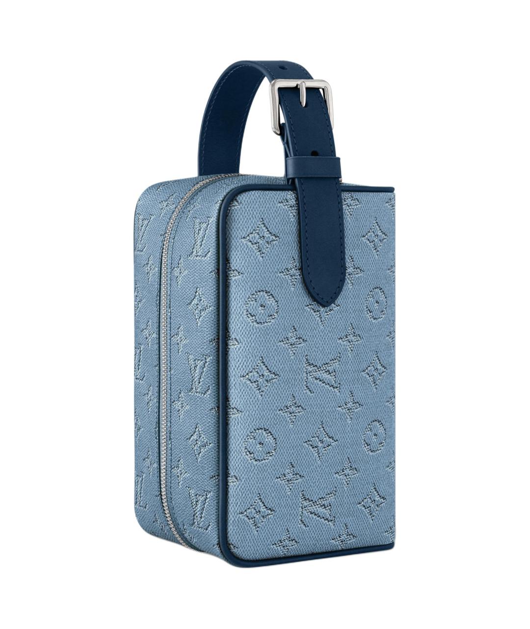 LOUIS VUITTON Голубая косметичка, фото 5