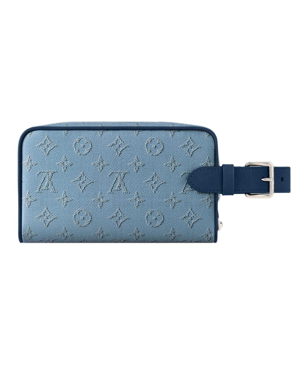 LOUIS VUITTON Голубая косметичка, фото 3