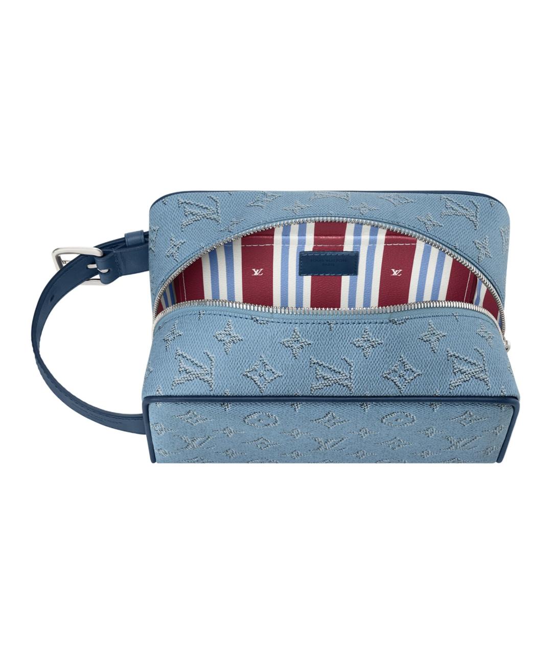 LOUIS VUITTON Голубая косметичка, фото 4