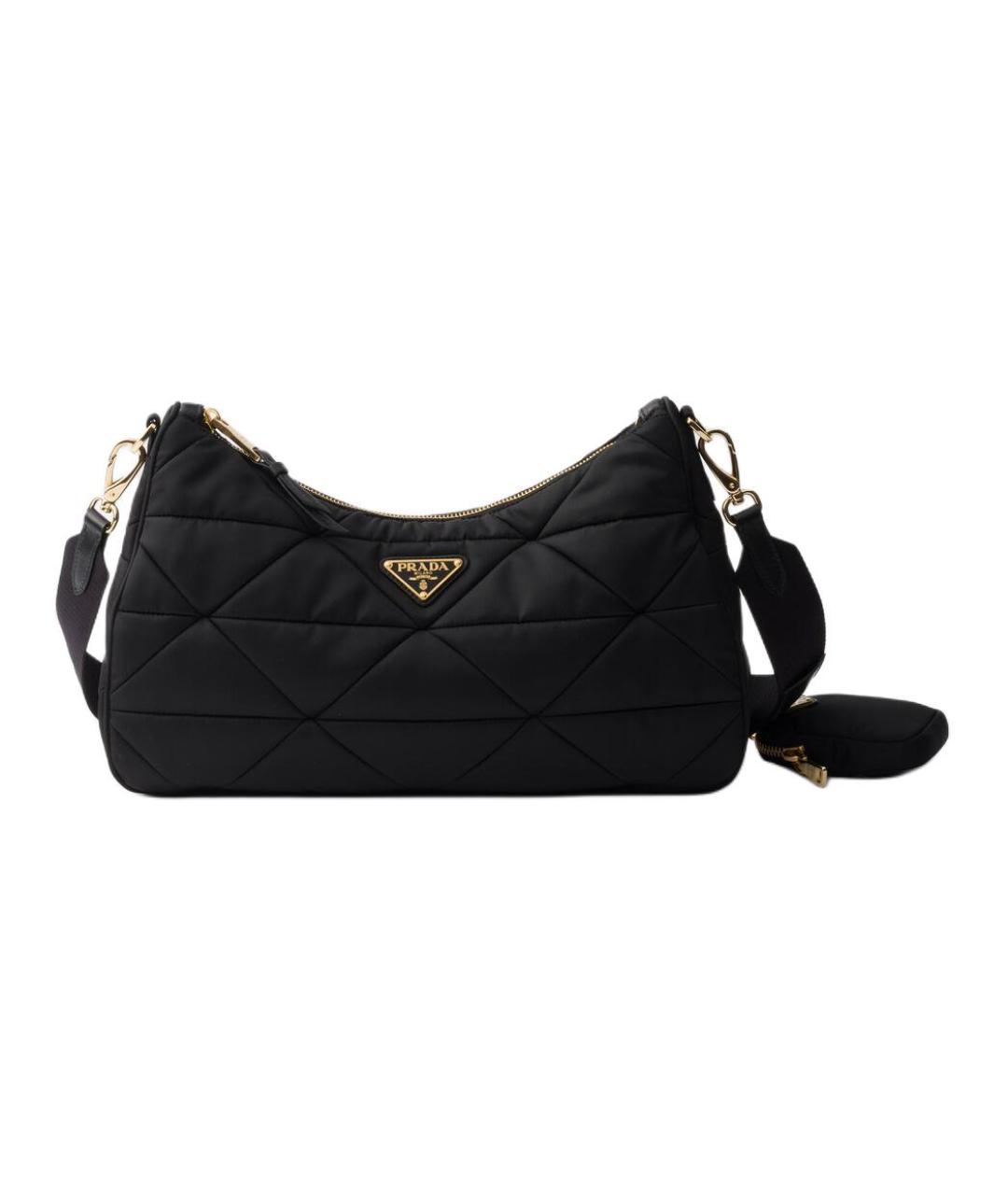 PRADA Черная тканевая сумка через плечо, фото 1