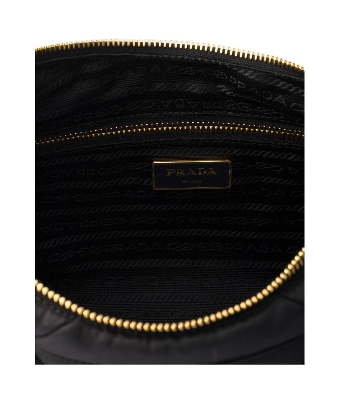 PRADA Черная тканевая сумка через плечо, фото 5