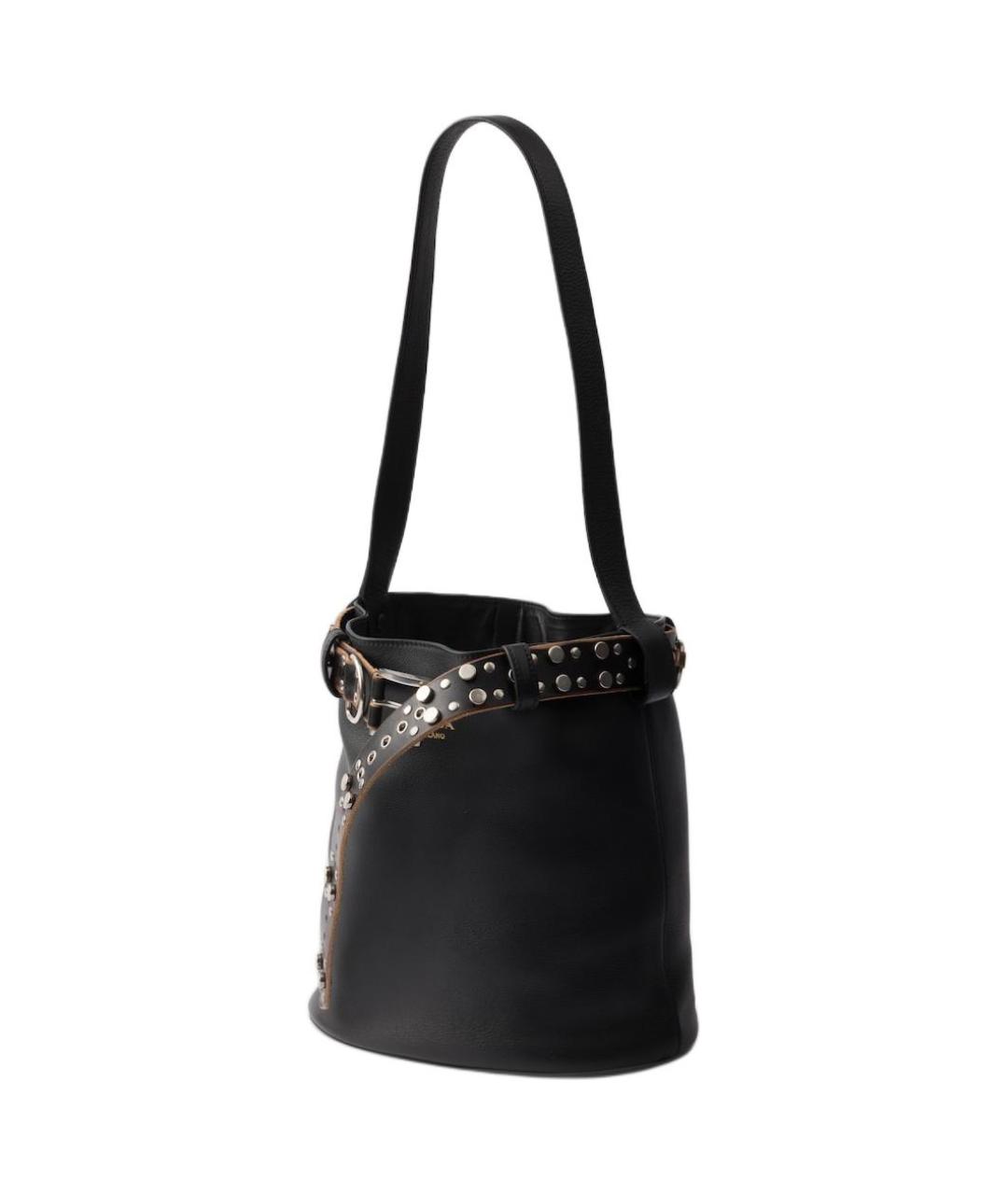 PRADA Черная кожаная сумка через плечо, фото 2