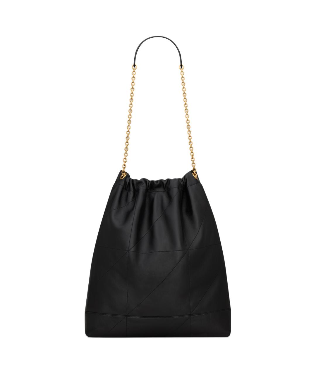 SAINT LAURENT Черная кожаная сумка через плечо, фото 5