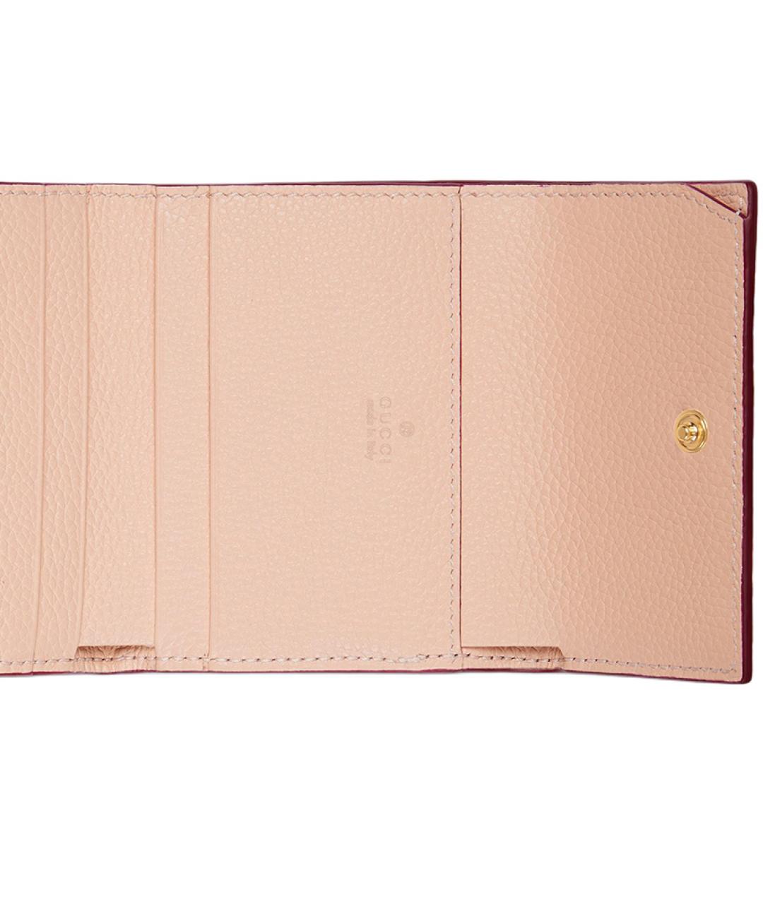 GUCCI Красный кожаный кошелек, фото 7