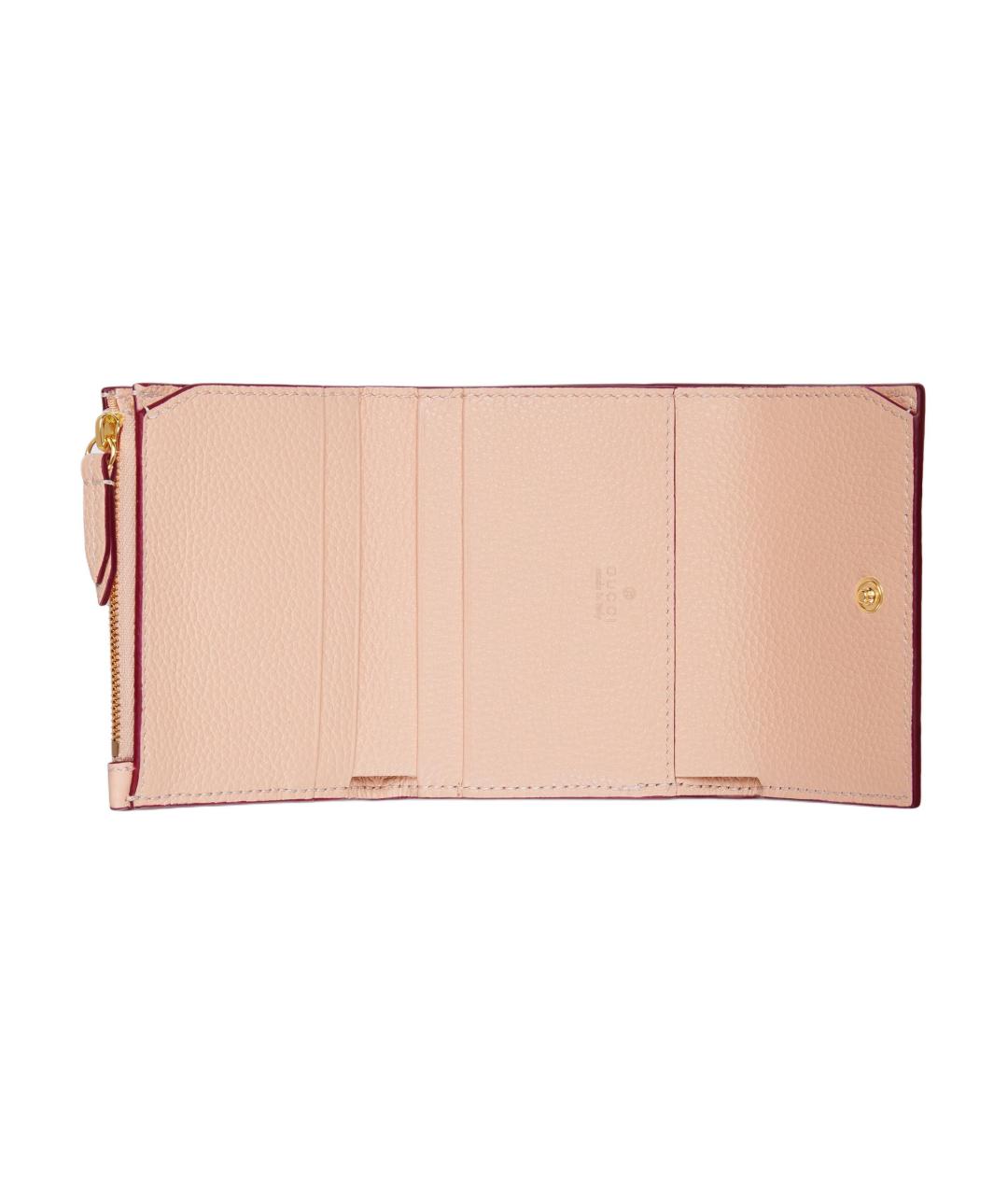 GUCCI Красный кожаный кошелек, фото 6