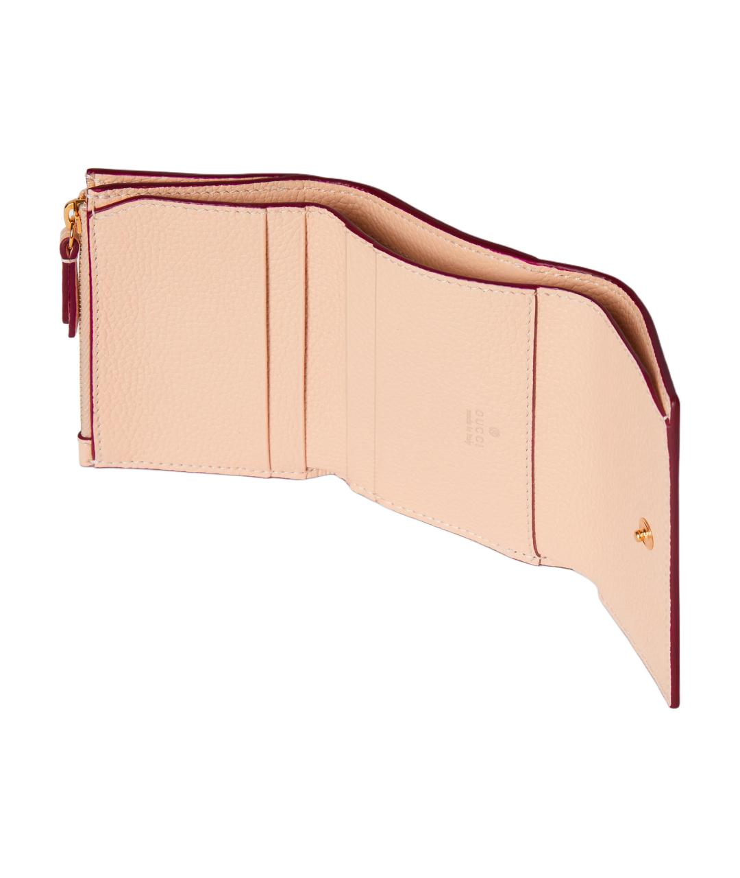 GUCCI Красный кожаный кошелек, фото 5