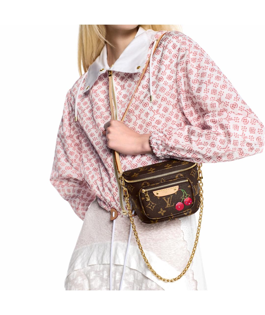 LOUIS VUITTON Коричневая кожаная поясная сумка, фото 7