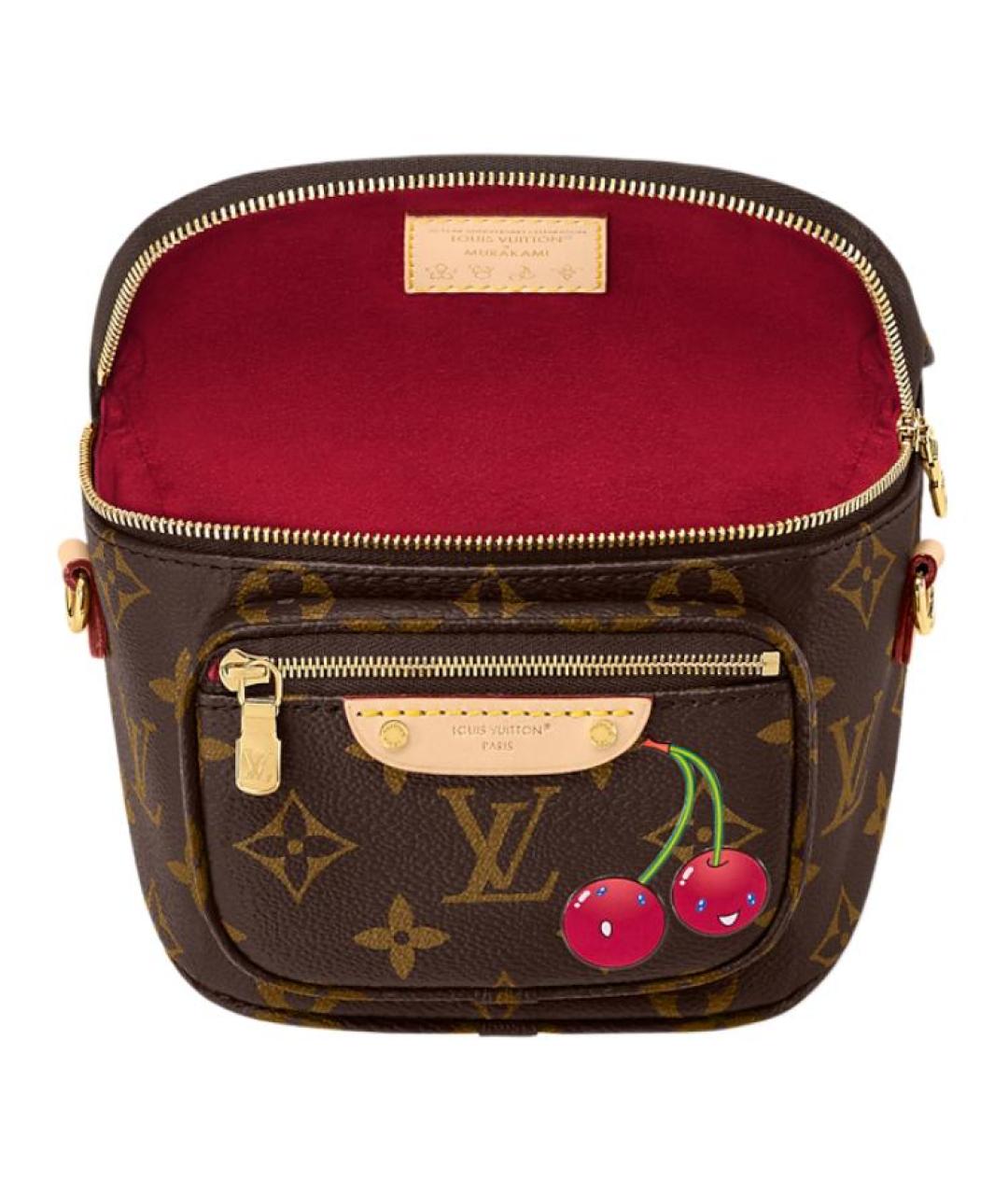 LOUIS VUITTON Коричневая кожаная поясная сумка, фото 3
