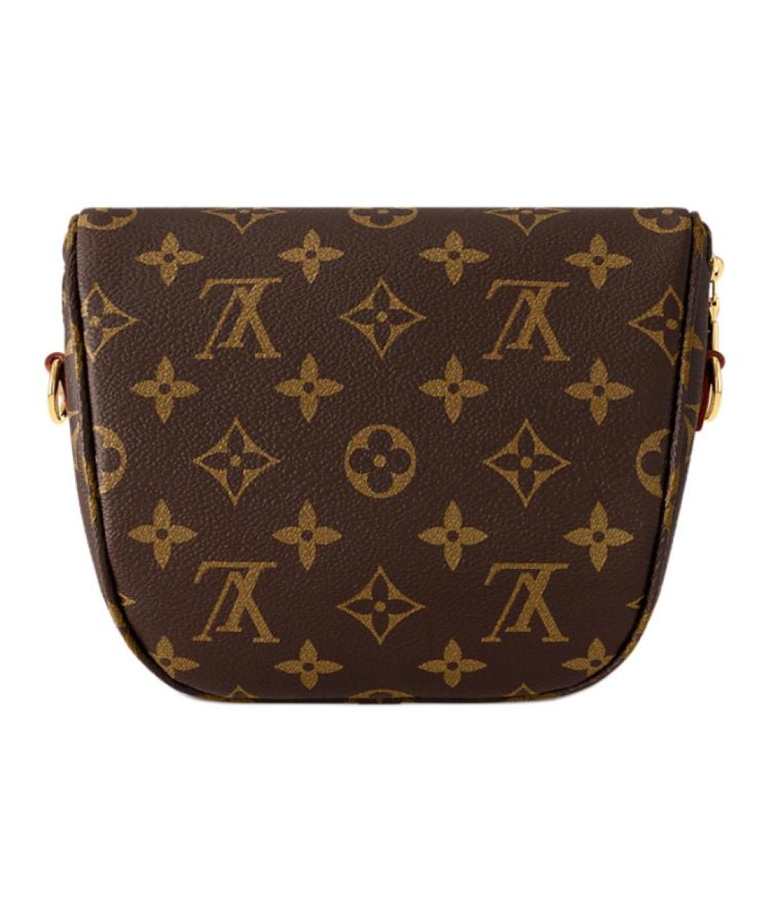 LOUIS VUITTON Коричневая кожаная поясная сумка, фото 4