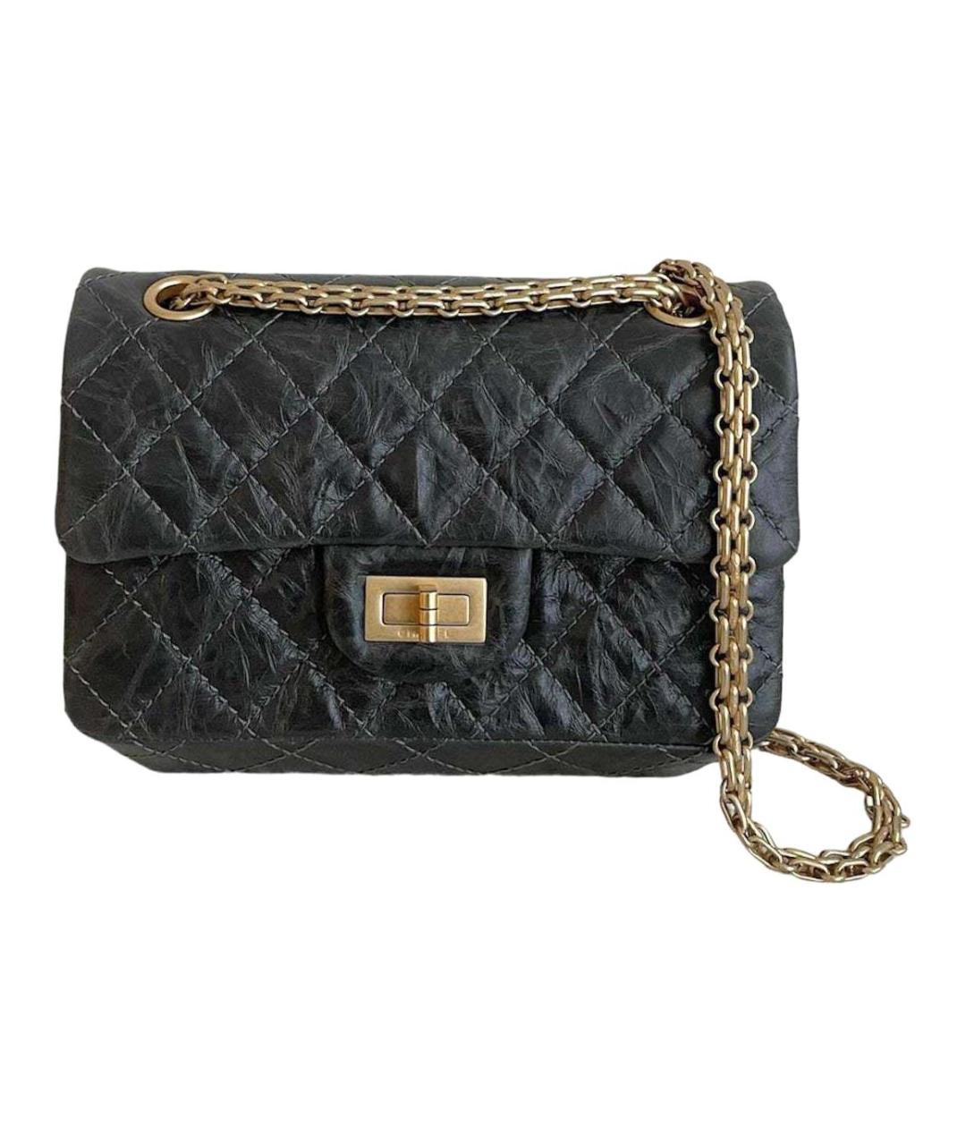 CHANEL Черная кожаная сумка через плечо, фото 2