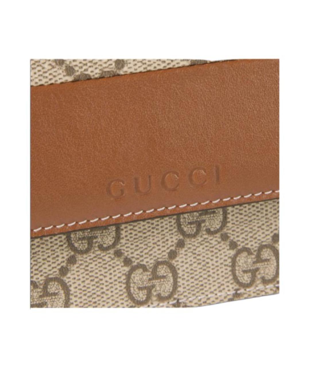 GUCCI Коричневая кожаная сумка через плечо, фото 7