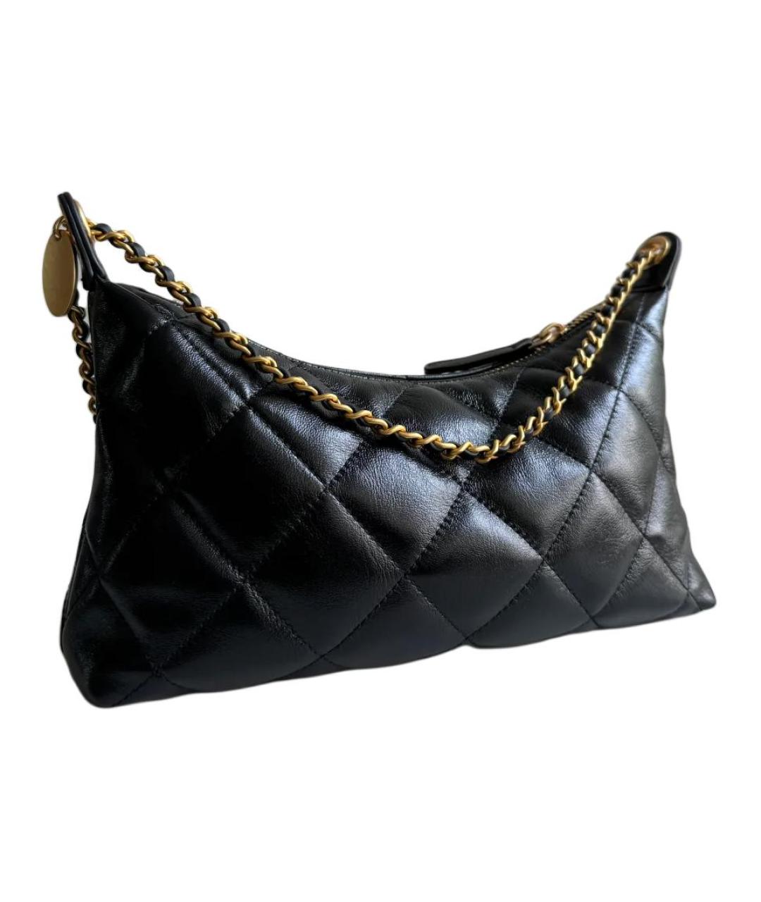 CHANEL Черная кожаная сумка через плечо, фото 3