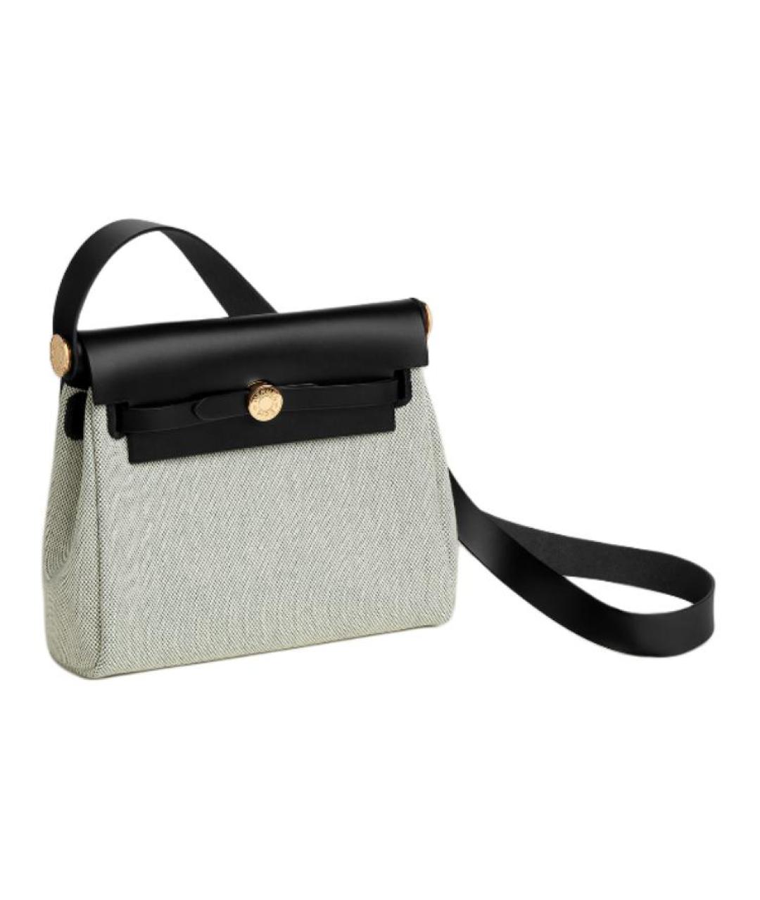 HERMES Зеленая хлопковая сумка через плечо, фото 2