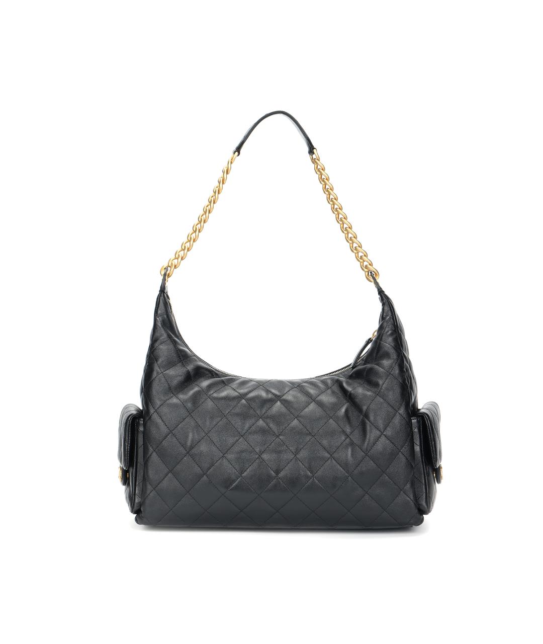 CHANEL Черная кожаная сумка через плечо, фото 3