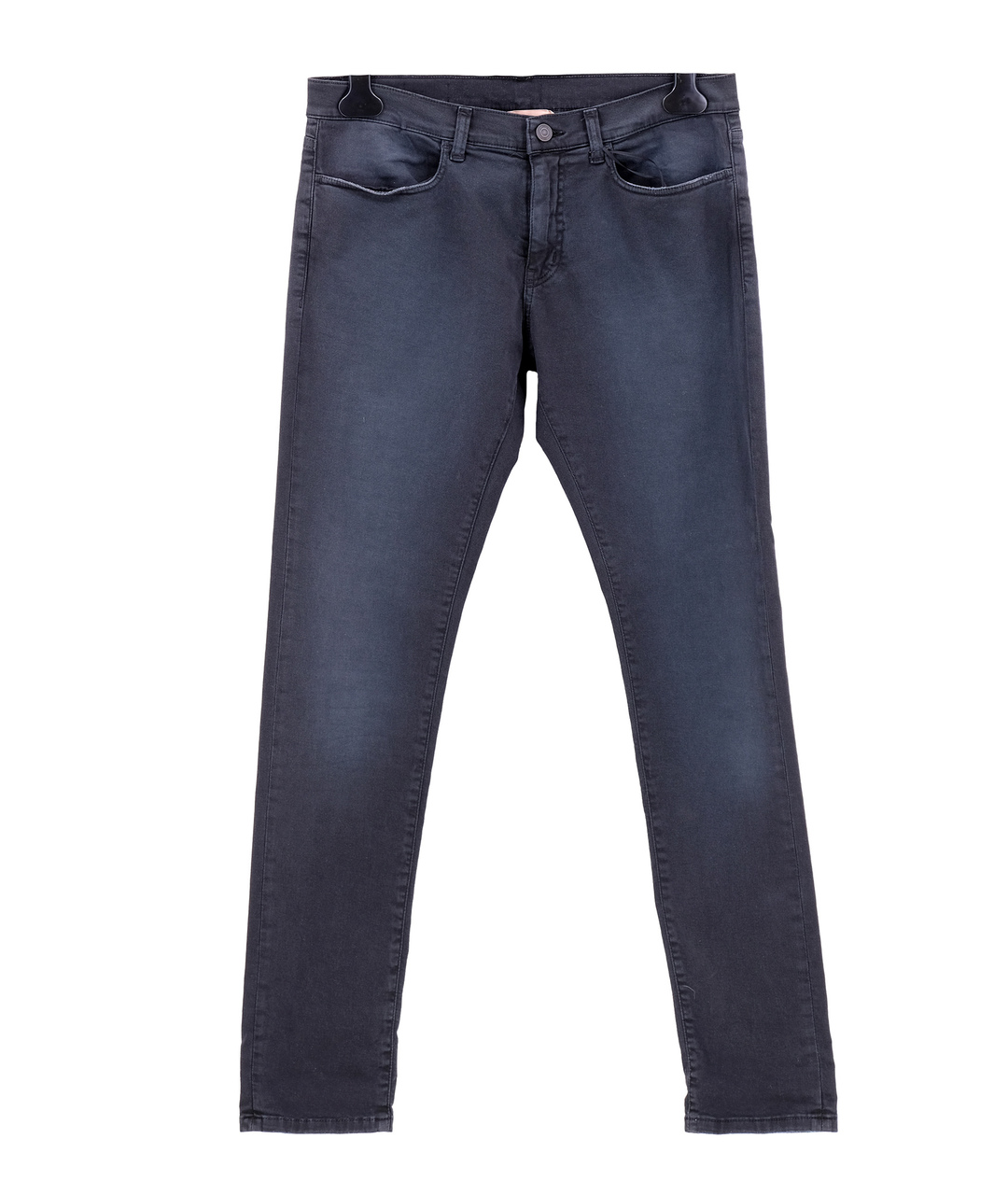 NO. 21 Черные хлопковые прямые джинсы, фото 1
