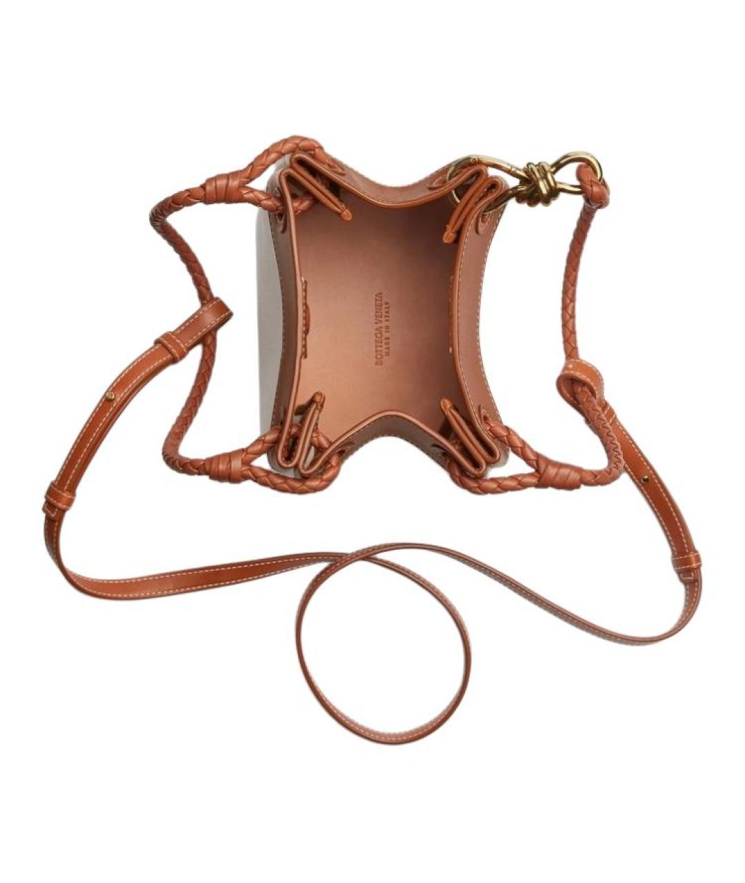 BOTTEGA VENETA Бежевая хлопковая сумка через плечо, фото 4