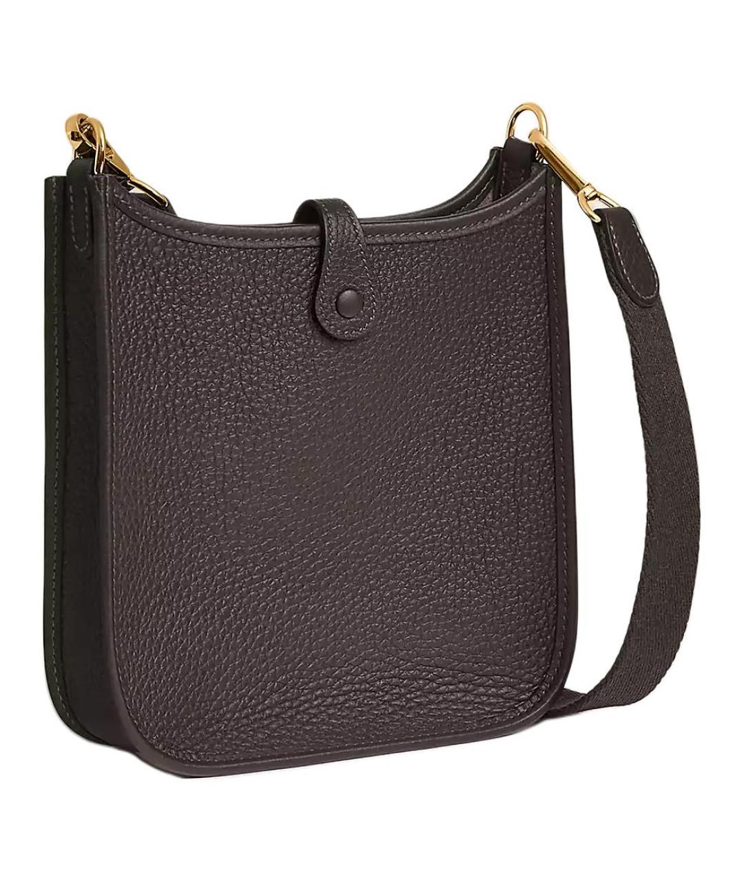 HERMES Коричневая кожаная сумка через плечо, фото 3