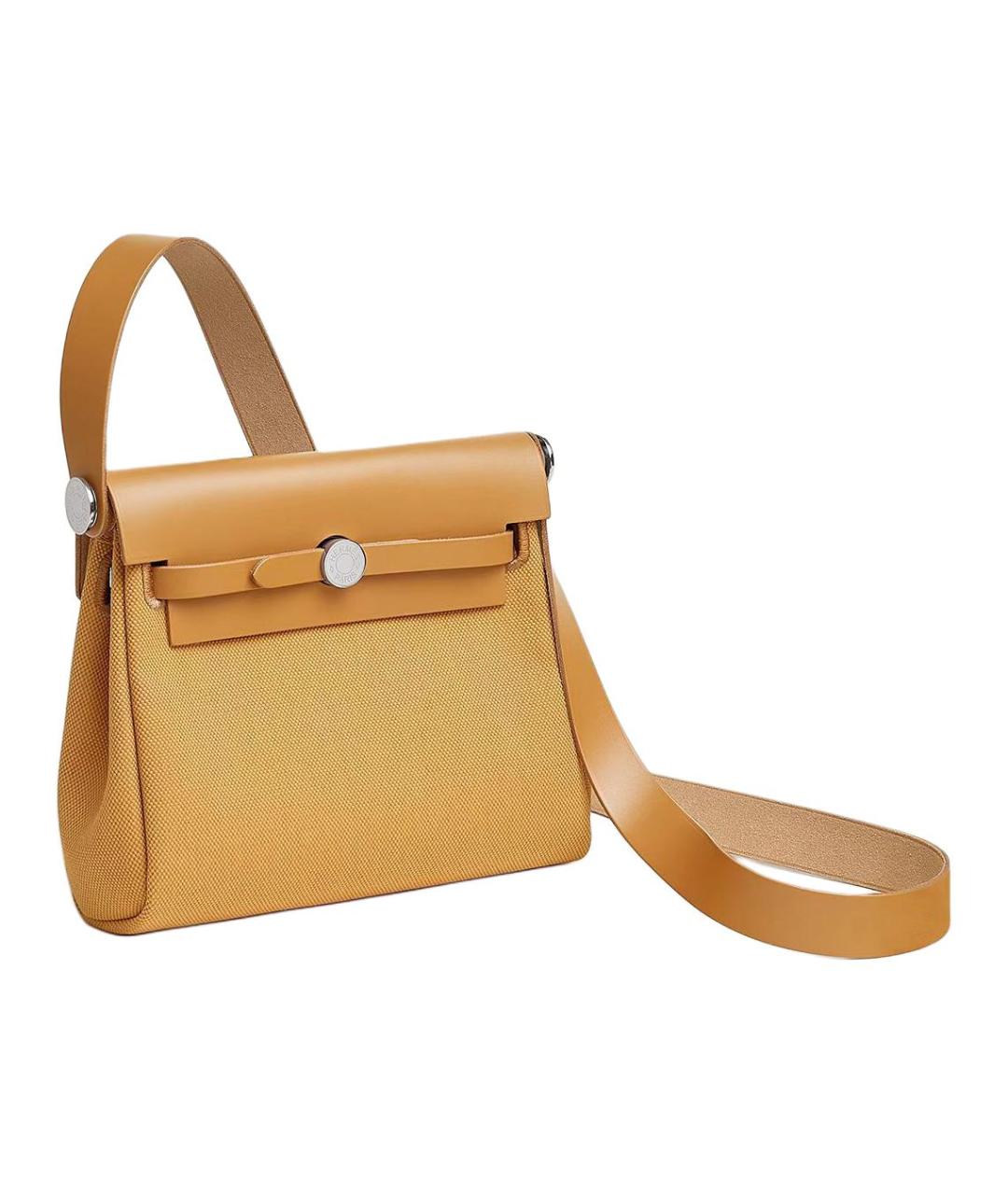 HERMES Коричневая хлопковая сумка через плечо, фото 2