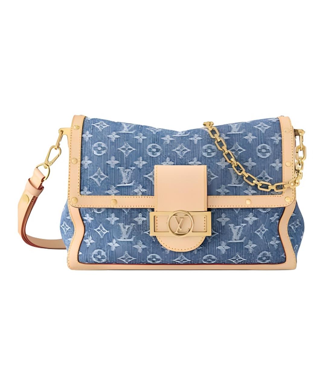 LOUIS VUITTON Синяя хлопковая сумка через плечо, фото 1