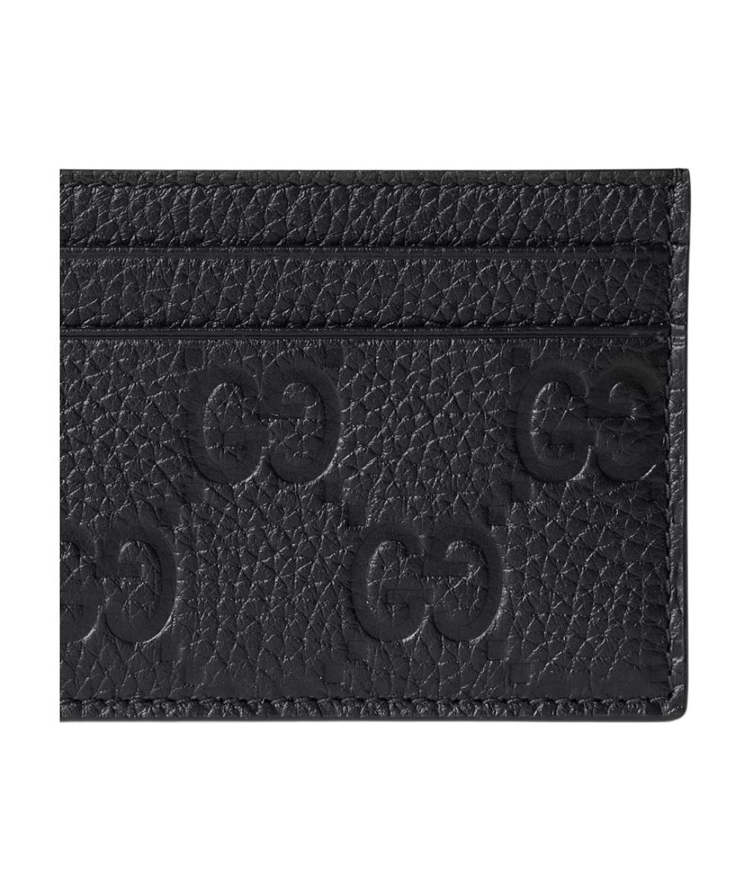 GUCCI Черный кожаный кардхолдер, фото 4