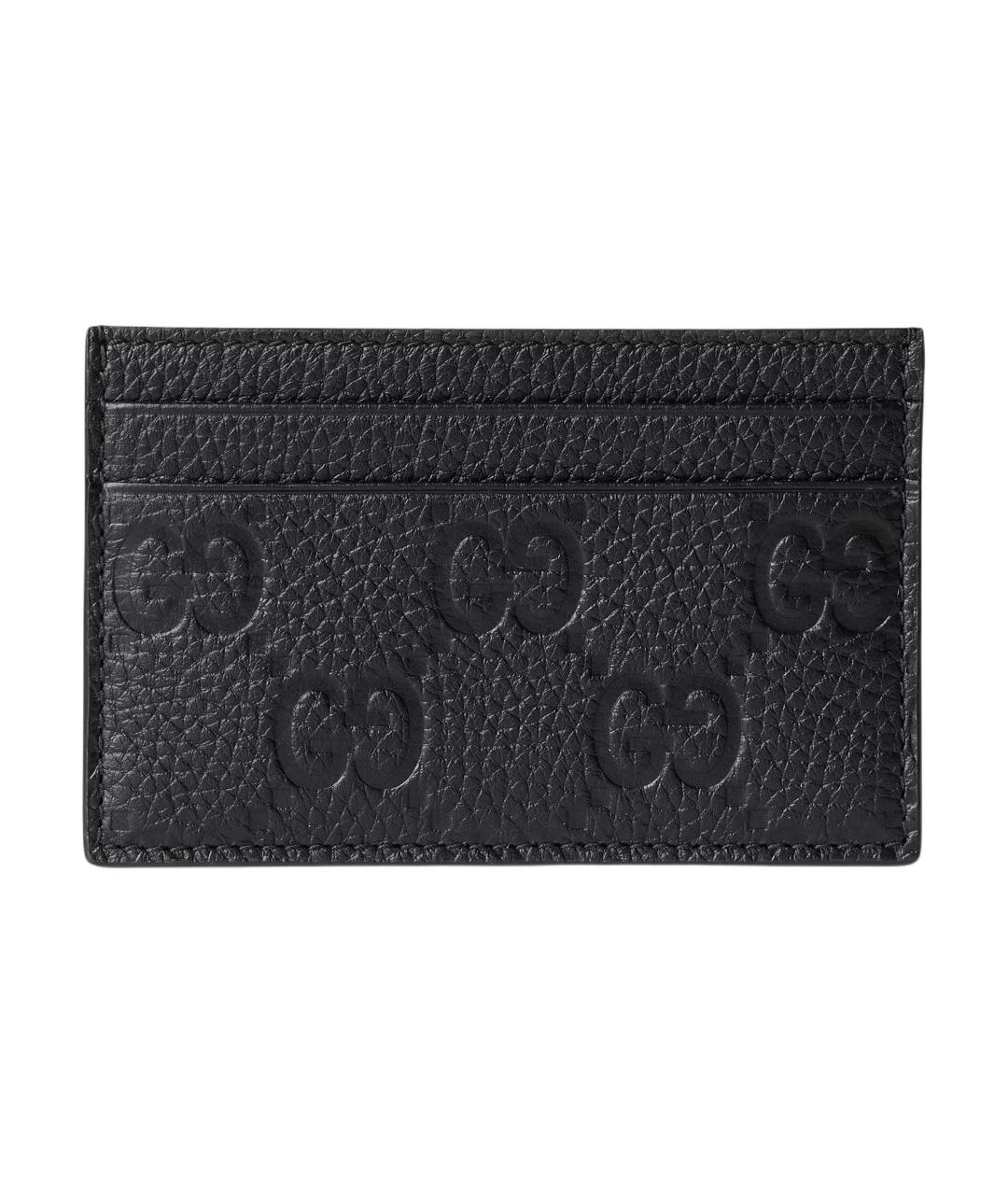 GUCCI Черный кожаный кардхолдер, фото 1