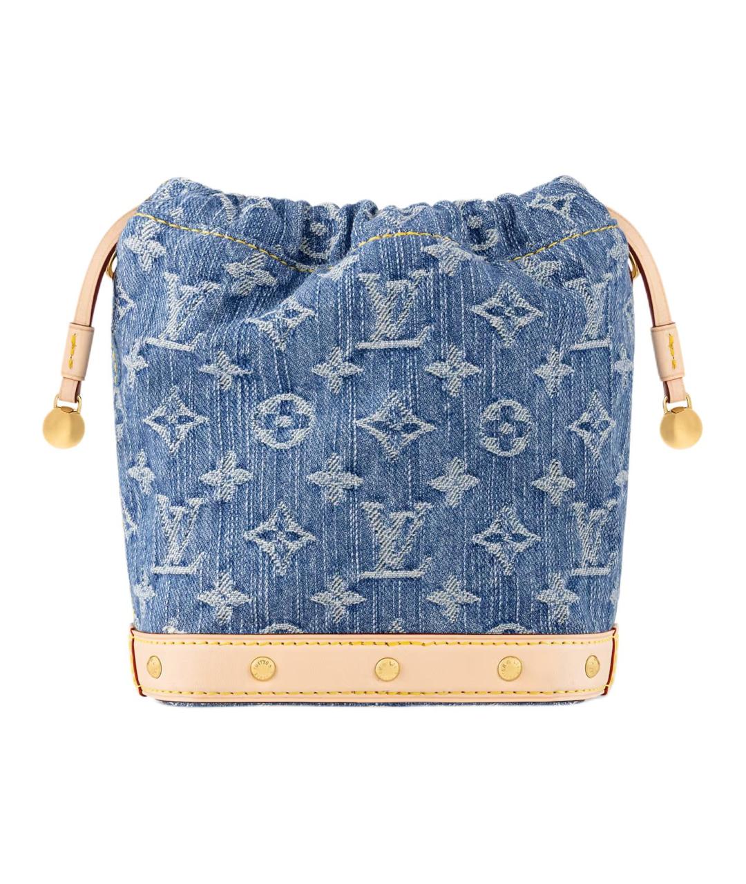 LOUIS VUITTON Синяя хлопковая сумка через плечо, фото 4