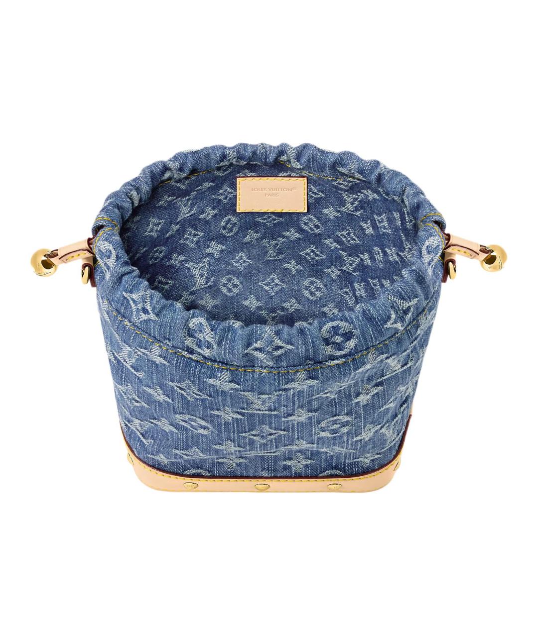 LOUIS VUITTON Синяя хлопковая сумка через плечо, фото 3