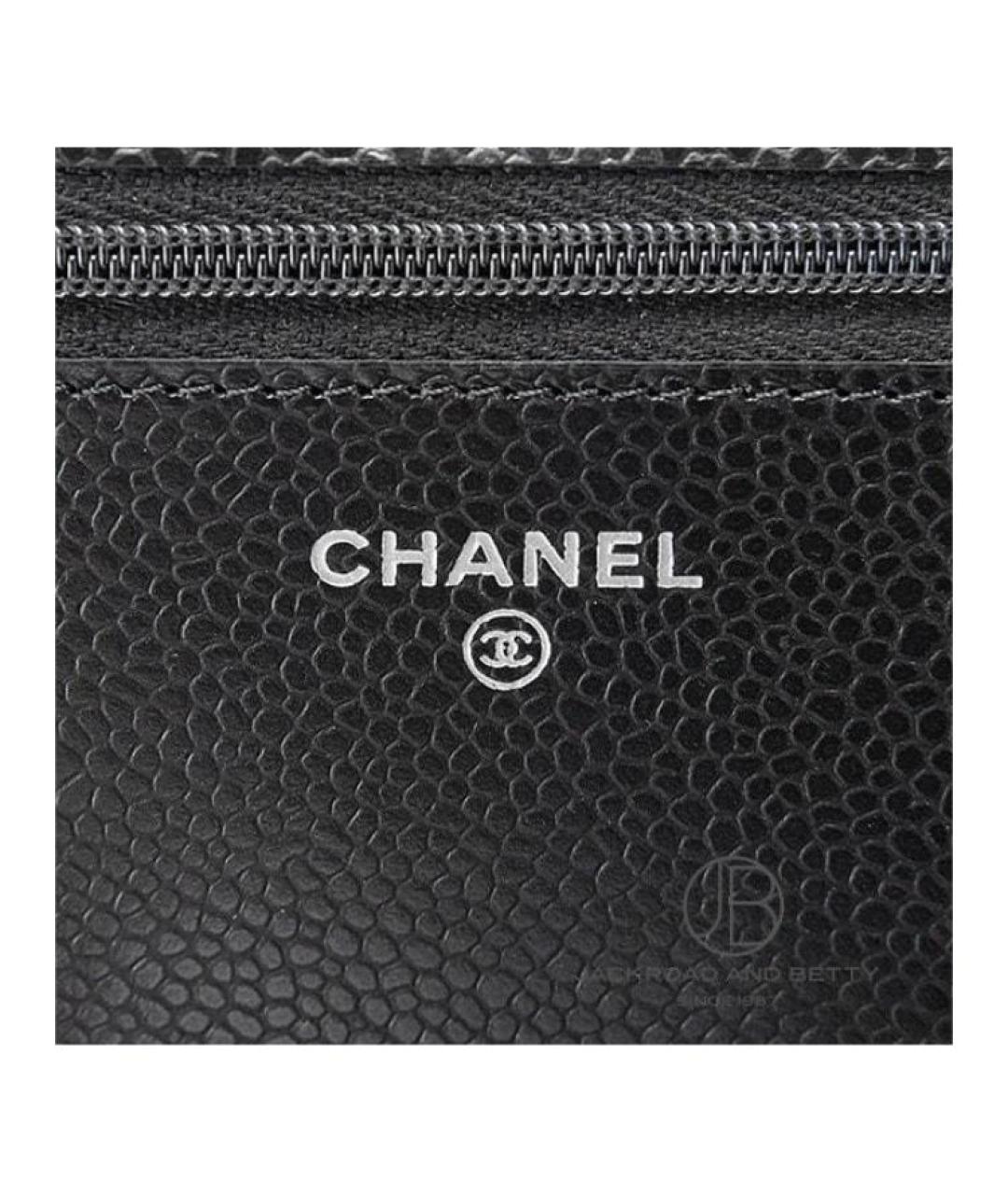 CHANEL Черная кожаная сумка через плечо, фото 5