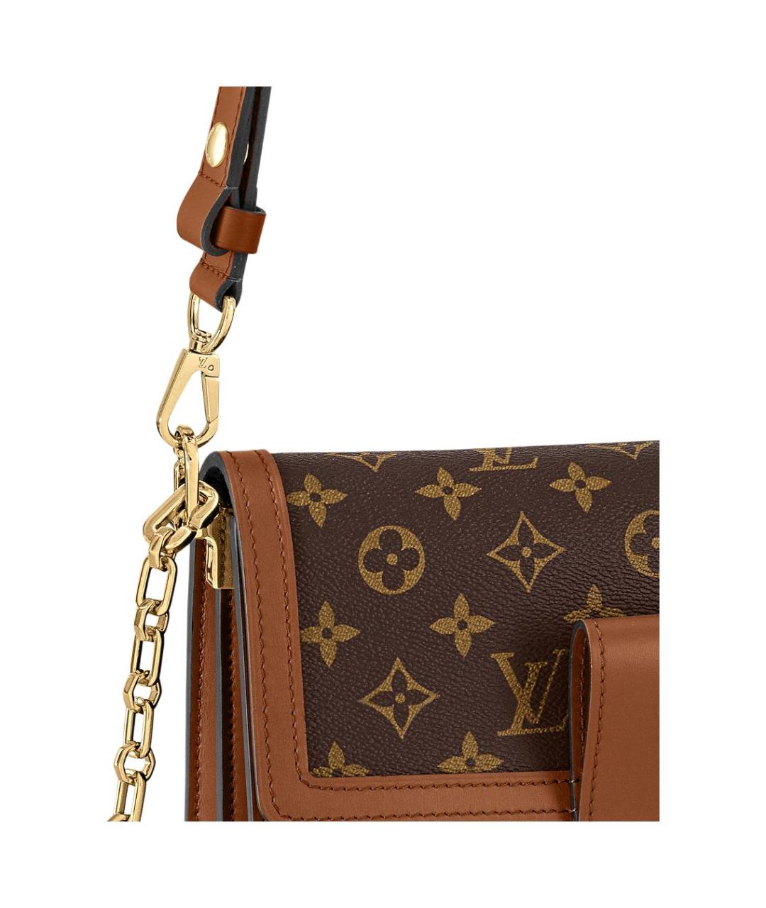 LOUIS VUITTON Коричневая сумка через плечо, фото 4